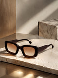 Prime Brown Square One Size Plastic UV Sunglasses-OL105BR