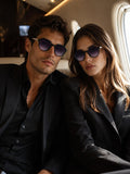 Prime Black Round One Size Plastic UV Sunglasses-OL120BK