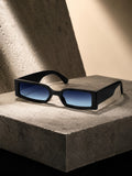 Prime Grey Rectangle One Size Plastic UV Sunglasses-OL106GY