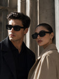 Prime Grey Square One Size Plastic UV Sunglasses-OL105GY