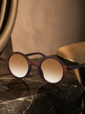 Prime Brown Round One Size Plastic UV Sunglasses-OL100BR