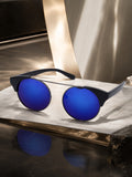 Prime Blue Rectangle One Size Plastic UV Sunglasses-OL102BL