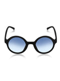 Prime Blue Round One Size Plastic UV Sunglasses-OL100BL