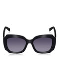 Prime Black Oversized Square One Size Plastic UV Sunglasses-OL118BK