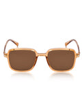 Prime Orange Square One Size Plastic UV Sunglasses-OL122OR