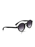 Prime Black Round One Size Plastic UV Sunglasses-OL111BK
