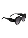 Prime Black Cate-eye One Size Plastic UV Sunglasses-OL129BK