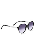 Prime Black Round One Size Plastic UV Sunglasses-OL120BK