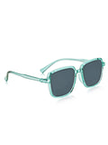 Prime Blue Square One Size Plastic UV Sunglasses-OL122BL