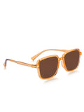 Prime Orange Square One Size Plastic UV Sunglasses-OL122OR