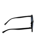 Prime Blue Round One Size Plastic UV Sunglasses-OL100BL