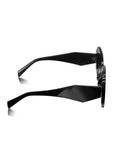 Prime Black Oversized Square One Size Plastic UV Sunglasses-OL118BK