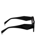 Prime Black Cate-eye One Size Plastic UV Sunglasses-OL125BK