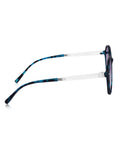 Prime Blue Round One Size Plastic UV Sunglasses-OL119BL