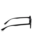 Prime Black Round One Size Plastic UV Sunglasses-OL111BK