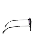 Prime Black Round One Size Plastic UV Sunglasses-OL120BK