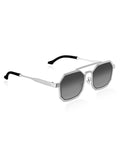 Elite Collection Black Geometric One Size Metal Adult-Unisex UV Sunglasses-EC308BK