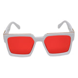 Prime Red Rectangle One Size Plastic UV Sunglasses-OL131RD