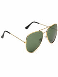 Prime Green Aviator One Size Metal UV Sunglasses-OL139GR