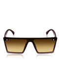 Prime Brown Oversized One Size Plastic UV Sunglasses-OL109BR