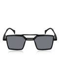 Prime Black Geometric Square One Size Plastic UV Sunglasses-OL113BK