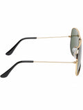 Prime Green Aviator One Size Metal UV Sunglasses-OL139GR