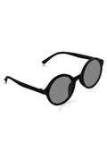 Prime Black Round One Size Plastic UV Sunglasses-OL100BK