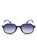 Prime Blue Round One Size Plastic UV Sunglasses-OL120BL
