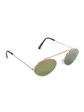 Prime Green Oval One Size Metal UV Sunglasses-OL108GR