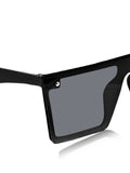 Prime Grey Oversized One Size Plastic UV Sunglasses-OL109GY