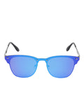 Prime Blue Browline One Size Metal UV Sunglasses-OL107BL