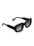 Prime Black Square One Size Plastic UV Sunglasses-OL105BK