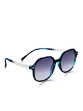 Prime Blue Round One Size Plastic UV Sunglasses-OL120BL