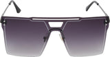 Prime Blue Rectangle One Size Plastic UV Sunglasses-OL148BL