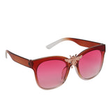 Prime Pink Cate-eye One Size Plastic UV Sunglasses-OL156PK