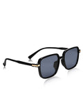 Prime Black Square One Size Plastic UV Sunglasses-OL122BK
