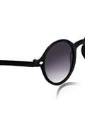 Prime Black Round One Size Plastic UV Sunglasses-OL111BK