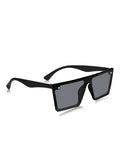 Prime Grey Oversized One Size Plastic UV Sunglasses-OL109GY