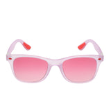 Prime Pink Rectangle One Size Plastic UV Sunglasses-OL145PK