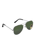 Prime Green Aviator One Size Metal UV Sunglasses-OL155GR