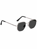 Elite Collection Black  Geometric One Size Metal Adult-Unisex UV Sunglasses-EC306BK