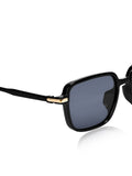 Prime Black Square One Size Plastic UV Sunglasses-OL122BK