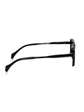 Prime Black Geometric Square One Size Plastic UV Sunglasses-OL113BK