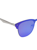 Prime Blue Browline One Size Metal UV Sunglasses-OL107BL