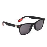 Prime Black Rectangle One Size Plastic UV Sunglasses-OL143BK