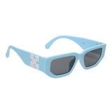 Prime Blue Square One Size Plastic UV Sunglasses-OL127BL