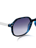 Prime Blue Round One Size Plastic UV Sunglasses-OL120BL