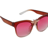 Prime Pink Cate-eye One Size Plastic UV Sunglasses-OL156PK