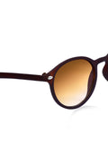 Prime Brown Round One Size Plastic UV Sunglasses-OL111BR