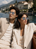 Prime Silver Browline One Size Metal UV Sunglasses-OL107SL